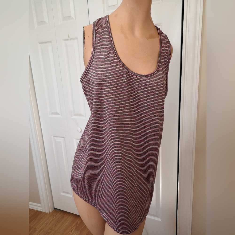 RBX Multicolor Striped Tank Top Women's Size L